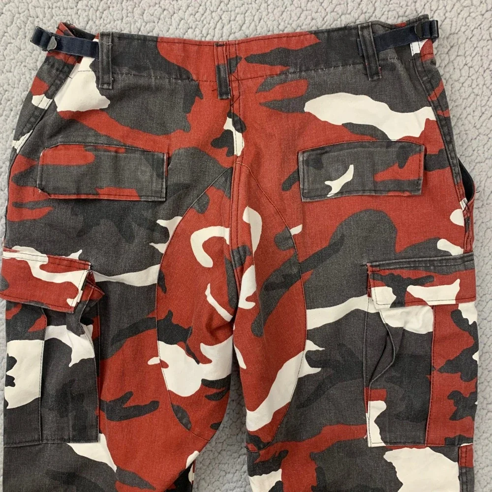 Rothco Cargo Pants Mens Medium Red Camo Military Tactical BDU Straight Leg